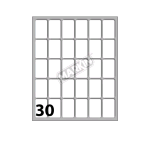 MARKIN ETICHETTE ADESIVE 27X17 mm CONF 300 Pz. BIANCO