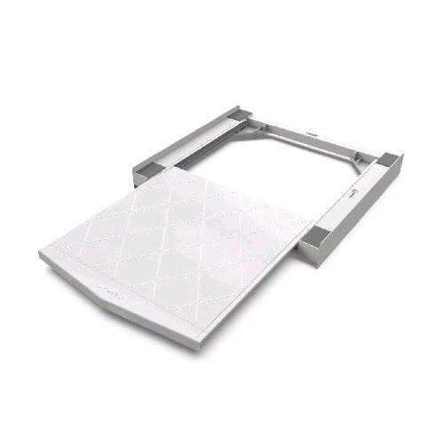 MELICONI TORRE QUICK KIT SOVRAPPOSIZIONE LAVATRICE ASCIUGATRICE IN PLASTICA RIPIANO ESTRAIBILE BIANCO