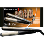 REMINGTON S6500 SLEEK & CURL PIASTRA STRETTA PER CAPELLI IN CERAMICA TEMPERATURA MAX 230 GRADI NERO ORO