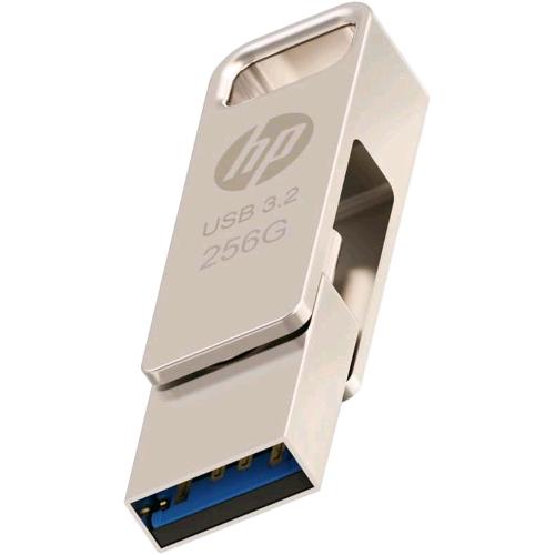 HP 256GB X206C OTG UNITA' FLASH USB-A/C 3.2 IN METALLO
