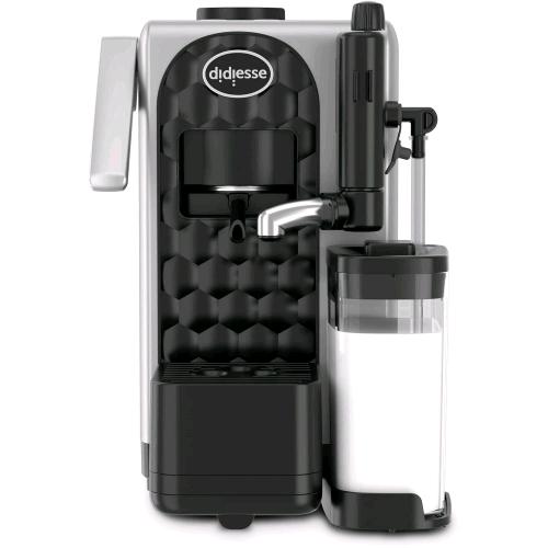 DIDIESSE MILKSIDE MACCHINA PER CAFFE' ESPRESSO A CIALDE E LATTE CALDO CAPPUCCINATORE UTILIZZABILE CON BOTTIGLIA DEL LATTE SERBATOIO ACQUA 1.3 LT 1.850W FUNZIONE STAND-BY SILVER
