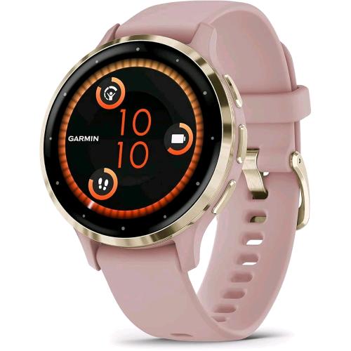 GARMIN VENU 3S SMARTWATCH GARMIN VENU 3S SMARTWATCH 41mm 1.2" AMOLED WI-FI GPS (SATELLITARE) FUNZIONE ALLENAMENTI MONITORAGGIO SONNO ORO ROSA 