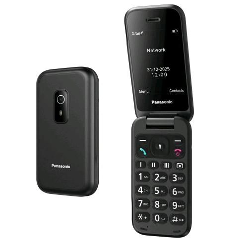 PANASONIC TF600 4G 2.8" DESIGN A CONCHIGLIA FOTOCAMERA CALCOLATRICE TORCIA MP3 E REGISTRATORE BLUETOOTH 3.0 4G NERO