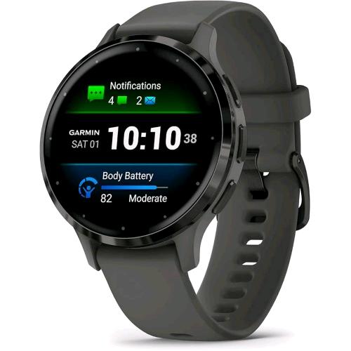 GARMIN VENU 3S SMARTWATCH 41mm 1.2" AMOLED WI-FI GPS (SATELLITARE) FUNZIONE ALLENAMENTI MONITORAGGIO SONNO PEBBLE GREY