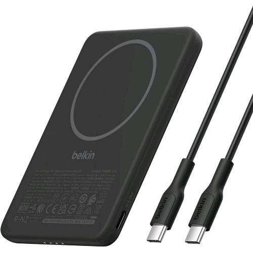 BELKIN BOOSTCHARGE SLIM POWERBANK 5.000mAh RICARICA MAGNETICA 7.5W NERO