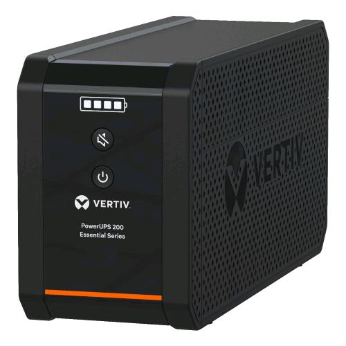 VERTIV POWERUPS 200 ESSENTIAL GRUPPO DI CONTINUITA' (UPS) A LINEA INTERATTIVA 600VA/315W 230V 4 IEC C13 NERO