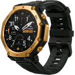 AMAZFIT T-REX 3 PRO SMARTWATCH 48mm 1.5" AMOLED IN ZAFFIRO GHIERA IN TITANIO GSP DUAL BAND MAPPE OFFLINE TORCIA 180+ MODALITA' SPORT 10 ATM ORO NERO