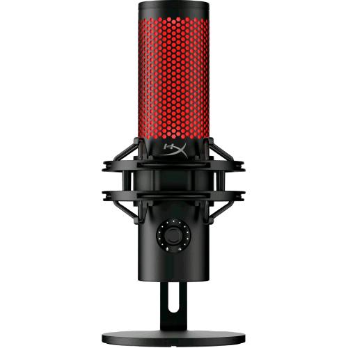 HYPERX QUADCAST 2 MICROFONO GAMING USB A CONDESATORE ANTIVIBRAZIONE E ANTIURTO INDICATORE LED NERO/ROSSO
