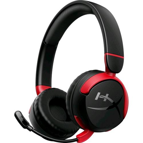 HYPERX CLOUD MINI CUFFIE GAMING ON-EAR CON MICROFONO WIRELESS NERO ROSSO