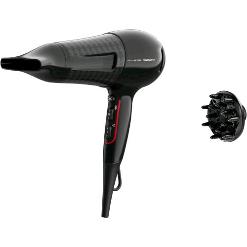 ROWENTA POWERLINE CV591L PHON ASIUGACAPELLI 2.300 W THERMO CONTROL PER LA PROTEZIONE DEI CAPELLI FUNZIONE IONICA CON DIFFUSORE NERO