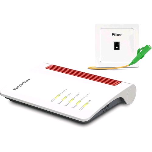 AVM FRITZ! BOX 5530 FIBER EDITION AON ROUTER WIRELESS GIGABIT ETHERNET WI-FI DUAL BAND 2.4 GHz/5 GHz BIANCO