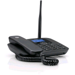 MOTOROLA FW410L TELEFONO FISSO 4G WIRELESS GSM CON SLOT SIM HOT SPOT BATTERIA INTERNA DI RISERVA QUAD BAND NERO