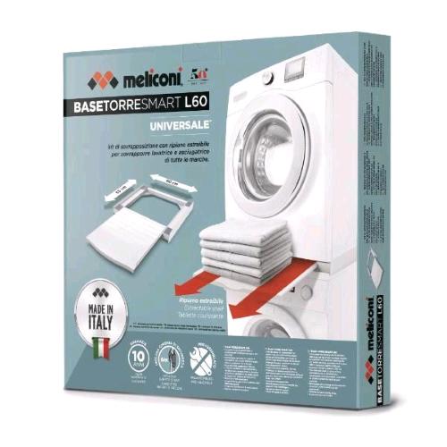 MELICONI TORRE SMART L60 KIT DI SOVRAPPOSIZIONE IN ABS CON RIPIANO BIANCO 