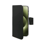 CELLY APPLE iPHONE 17 CUSTODIA A LIBRO IN SIMILPELLE CON CHIUSURA FLAP MAGNETICO TASCHINE INTERNE PORTADOCUMENTI E FUNZIONE STAND NERO