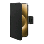CELLY APPLE iPHONE 17 PRO MAX CUSTODIA A LIBRO IN SIMILPELLE CON CHIUSURA FLAP MAGNETICO TASCHINE INTERNE PORTADOCUMENTI E FUNZIONE STAND NERO