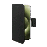 CELLY APPLE iPHONE 17 CUSTODIA Magsafe A LIBRO IN SIMILPELLE CON CHIUSURA FLAP MAGNETICO TASCHINE INTERNE PORTADOCUMENTI E FUNZIONE STAND NERO