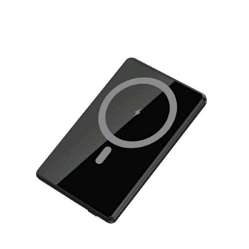 CELLY POWERBANK WIRELESS Magsafe 5.000mAh ULTRASOTTILE IN ALLUMINIO 15 W DISPLAY LED INTEGRATO NERO