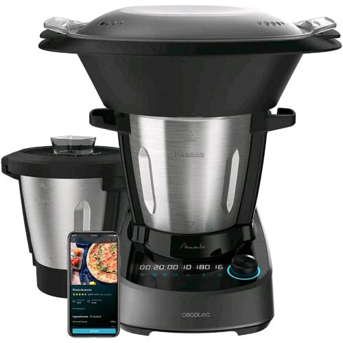 CECOTEC MAMBO 11090 ROBOT DA CUCINA 1600W 37 FUNZIONI WI-FI CON APP E BILANCIA CARAFFA ANTIADERENTE E CARAFFA DA 3.3LT IN ACCIAIO NERO 