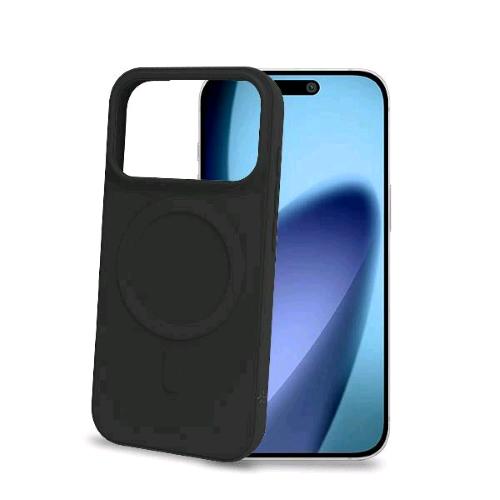 CELLY APPLE iPHONE 17 PRO MAX COVER IN MORBIDO TPU MAGSAFE COMPATIBILE CON RICARICA WIRELESS MAGNETICA NERO