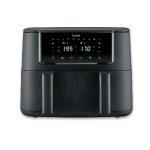 SEVERIN AIRFRIER FRIGGITRICE AD ARIA DUAL ZONE 8 LT 2600W DISPLAY TOUCH 11 PROGRAMMI FUNZIONE SYNC NERO