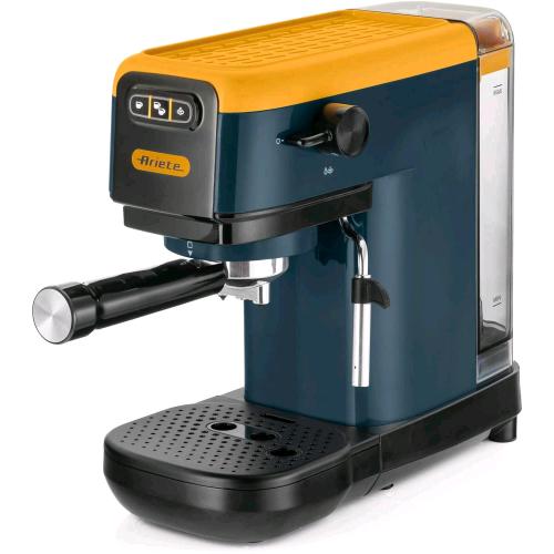 ARIETE 1399 MANGO YELLOW MACCHINA PER CAFFE' ESPRESSO POLVERE E CIALDE ESE CAPPUCCINATORE 1.300 W 1.1 LT 15 BAR FILTRO 1-2 TAZZE