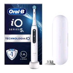 ORAL-B iO5 S POWER SPAZZOLINO ELETTRICO RICARICABILE TESTINE OSCILLANTI CON CUSTODIA DA VIAGGIO BIANCO