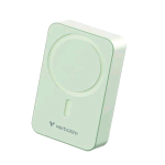 VERBATIM POWER BANK 20.000mAh MAG SAFE RICARICA WIRELESS 15 W PD USB-C 35W VERDE
