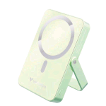 VERBATIM POWER BANK MAGNETICO CON SUPPORTO 10.000mAh MAG SAFE RICARICA WIRELESS 15 W PD USB-C 20 W VERDE