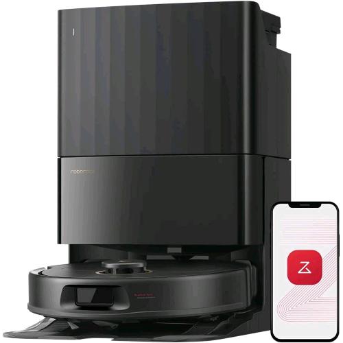 ROBOROCK QREVO 5AE ROBOT ASPIRAPOLVERE LAVAPAVIMENTI POTENZA DI ASPIRAZIONE 12.000 Pa LAVAPAVIMENTI FLEXIARM DOPPIO SISTEMA ANTI-GROVIGLIO CON STAZIONE DI PULIZIA NERO
