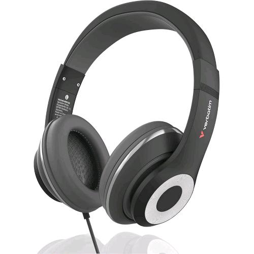 VERBATIM TRUSOUND CUFFIE OVER-EAR CON MICROFONO USB-C DRIVER DA 40mm CAVO 1.5 MT NERO