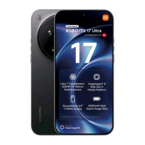XIAOMI 17 ULTRA 5G DUAL SIM 6.9" OCTA CORE 512GB RAM 16GB 5G EUROPA BLACK