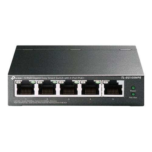 TP-LINK TL-SG105MPE SWITCH L2 5 PORTE - 5 x 10/100/1000 PoE DESKTOP NERO