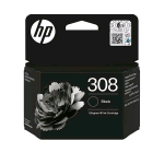 HP 308 CARTUCCIA INCHIOSTRO NERO BLISTER PER HP DeskJet 2900, 4300 HP Envy 6110e, 6120e, 6122e, 6130e, 6132e, 6520e, 6530e, 6532e, 6558e, Envy 6100, Envy 6165e, Envy 6500 160 PAGINE