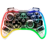 SKULL FACTORY NINTENDO SWITCH CONTROLLER WIRELESS RGB VIBRAZIONE DOPPIO MOTORE, TURBO, SENSORE 6 ASSI COMPATIBILE CON PC ANDROID IOS