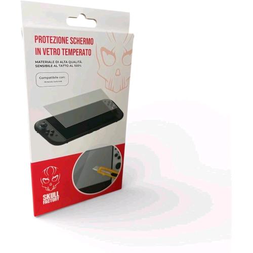 SKULL FACTORY NINTENDO SWITCH 2 PROTEZIONE SCHERMO IN VETRO TEMPERATO 9H ANTI GRAFFI, ANTI URTI, ALTA TRASPARENZA, SENSIBILITA' TOUCH