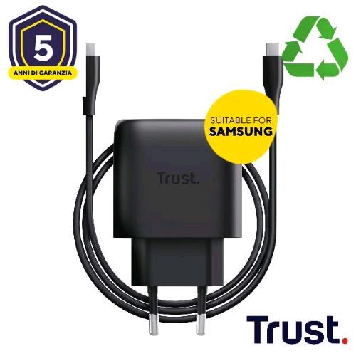TRUST MAXO CARICABATTERIE DA RETE GaN 45 W USB-C NERO
