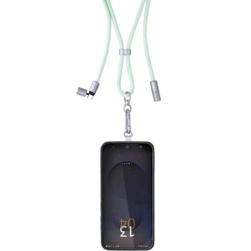 INTENSO CORDINO DI RICARICA/DATI GaN USB-C E PORTACELLULARE 2 IN 1 PD QUICK CHARGE 4.0 60 W 1.65 MT VERDE