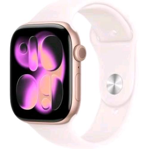 APPLE WATCH SERIES 11 GPS 46mm CASSA ALLUMINIO ORO ROSA CON BAND ROSA FARD - S/M