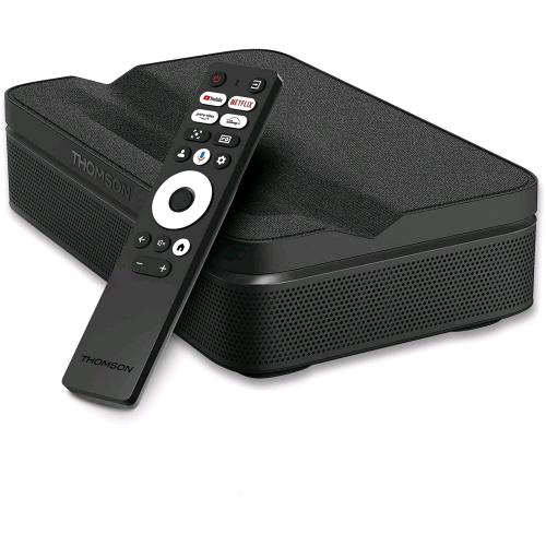 THOMSON SIRIUS PG55B VIDEOPROIETTORE LASER RGB SMART OTTICA ULTRA-CORTA FULL HD GOOGLE TV AUTO FOCUS BLUETOOTH WI-FI BATTERIA HDR10+ DOLBY DIGITAL+ 600 ANSI NERO