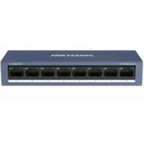 HIKVISION DS-3E0108-O SWITCH NON GESTITO L2 8 PORTE FAST ETHERNET 10/100 DESKTOP IN METALLO BLU