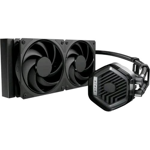 COOLER MASTER MLX-D24M-A24PK-R1 MASTERLIQUID 240L ATMOS STEALTH DISSIPATORE A LIQUIDO DUAL FAN LGA1851-1700-1200-1151 AM5-AM4 NERO