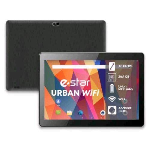 ESTAR URBAN 1021W TAB 10.1" 64GB RAM 2GB WI-FI ANDROID 11 GO EDITION BLACK