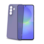 CELLY SAMSUNG GALAXY A37 5G COVER MORBIDA IN TPU CON TASTI E BORDO FOTOCAMERA COLORE A CONTRASTO EFFETTO SABBIATO TRASPARENTE VIOLA