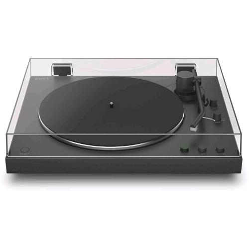 SONY PS-LX3BT GIRADISCHI WIRELESS BLUETOOTH CON RIPRODUZIONE AUTOMATICA AUDIO HI-RES WIRELESS, TRASMISSIONE A CINGHIA, PREAMPLIFICATORE PHONO, FUNZIONAMENTO A 2 VELOCITA' COPERCHIO ANTIPOLVERE NERO