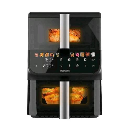 CECOTEC COCOFRY DUOLEVEL FRIGGITITRICE AD ARIA 10 LT 2000W DOPPIO CESTELLO VERTICALE CON FINESTRA FUNZIONE SYNC NERO