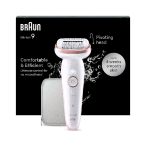 BRAUN SES9000 EPILATORE ELETTRICO SILK-ÉPIL 9 WET & DRY BIANCO ROSA