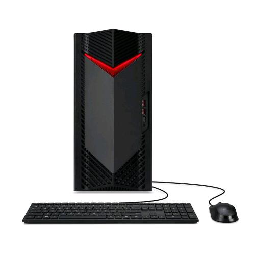 ACER NITRO 50 N50-660 DESKTOP GAMING INTEL CORE ULTRA 7 265F RAM 16GB-SSD 1TB NVMe-NVIDIA GeForce RTX 5060 8GB-WI-FI 7 + GIGABIT LAN-TASTIERA E MOUSE-WIN 11 PROF NERO (DG.E4FET.01G)