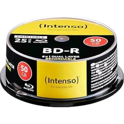 INTENSO BD-R BLU-RAY 50GB STAMPABILE CONF 25 Pz.