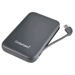 INTENSO S10000 POWER BANK 10.000mAh USB-C DISPLAY LCD CON CAVO USB-C INTEGRATO GREY
