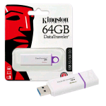 KINGSTON DATATRAVELER 64GB CHIAVETTA USB-A 3.0 BIANCO